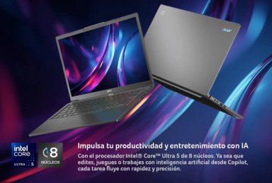 NOTEBOOK ACER COPILOT+ PC A14-52MT-59PE INTEL ULTRA 5 40 TOPS IA 16GB RAM 512GB SSD 14" WUXGA - 5