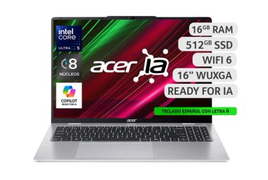 NOTEBOOK IA ASPIRE LITE AL16-53P-578Y-1 INTEL CORE ULTRA 5 16GB RAM 512GB SSD 16" WUXGA - 1