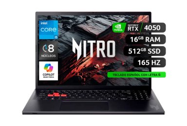 LAPTOP GAMER NITRO LITE NL16-71G-56Q8-1 INTEL CORE I5 RTX 4050 16GB RAM 512GB SSD 16" WUXGA 165HZ - 1