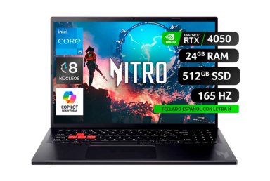 NOTEBOOK GAMER NITRO LITE NL16-71G-50GH-2 INTEL CORE I5 RTX 4050 24GB RAM 512GB SSD 16" WUXGA - 1
