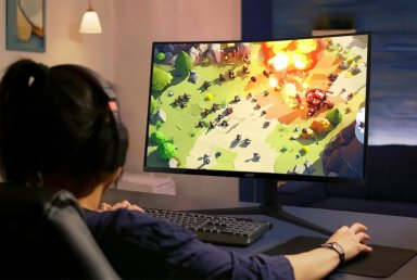 MONITOR GAMER CURVO ACER XZ270 27" FHD 1MS 240HZ CURVATURA 1500RPANEL VA ZERO-FRAME FREESYNC - 3