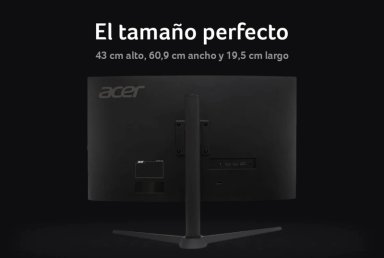 MONITOR GAMER CURVO ACER XZ270 27" FHD 1MS 240HZ CURVATURA 1500RPANEL VA ZERO-FRAME FREESYNC - 6