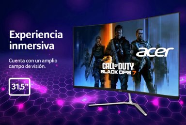 MONITOR GAMER CURVO ACER EDA320Q 31.5" FHD PANEL VA ZERO-FRAME TASA DE REFRESCO 1MS 180HZ - 3