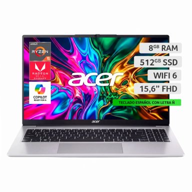 NOTEBOOK ACER ASPIRE LITE AL15-41P-R0ZY-2 AMD RYZEN 5 8GB RAM 512GB SSD 15,6" FHD - 1