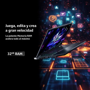 NOTEBOOK GAMER PREDATOR 16 IA PHN16-73-98QK-1 / INTEL CORE ULTRA 9 275HX / 1TB SSD / 32GB/RTX5060 - 7