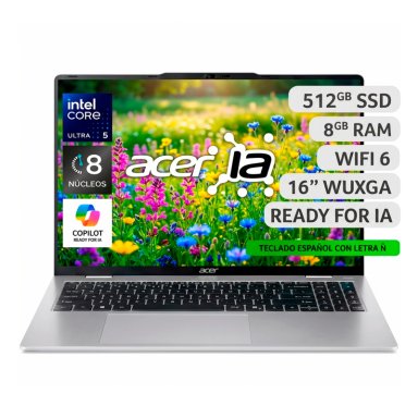 NOTEBOOK IA ASPIRE LITE AL16-53P-578Y-3 INTEL CORE ULTRA 5 8GB RAM 512GB SSD 16" WUXGA - 1