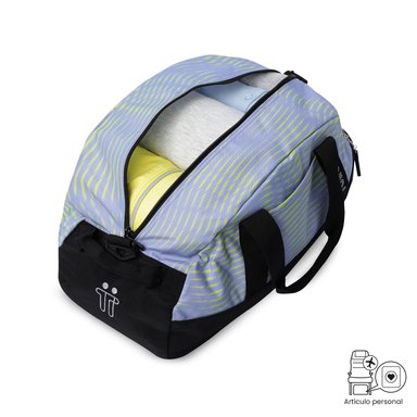 BOLSO DE VIAJE DE CABINA TOTTO RPET 22 LITROS ACTIVE S AMARILLA CON CORREA AJUSTABLE - 5