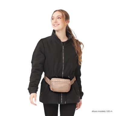 BANANO MUJER MOXI MEDIANA COLOR BEIGE/METALICO/ - 2