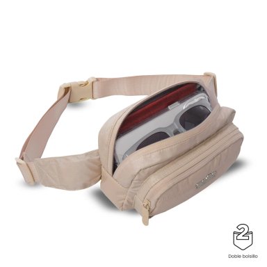 BANANO MUJER MOXI MEDIANA COLOR BEIGE/METALICO/ - 4