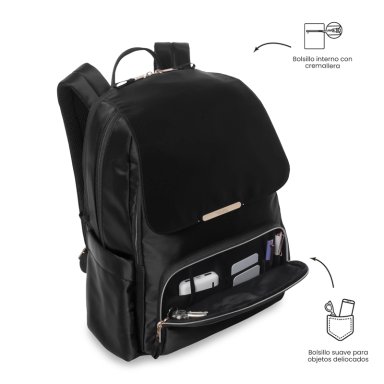 MOCHILA EJECUTIVO PORTA PC 16' BEL 2.0 NEGRO MUJER - 5
