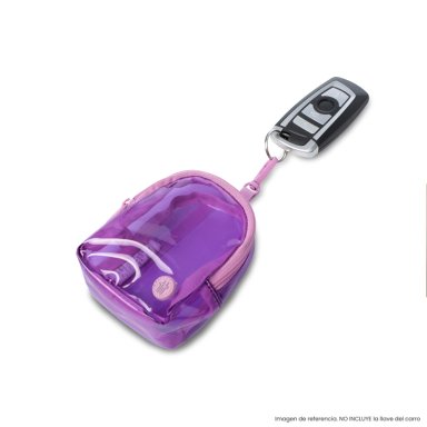 LLAVERO DE MODA MINI MORRAL TOKO COLOR MORADO - 3