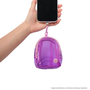 LLAVERO DE MODA MINI MORRAL TOKO COLOR MORADO - 4