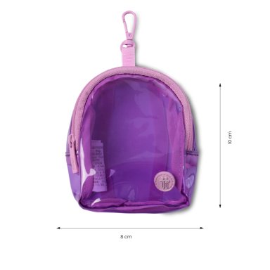 LLAVERO DE MODA MINI MORRAL TOKO COLOR MORADO - 5