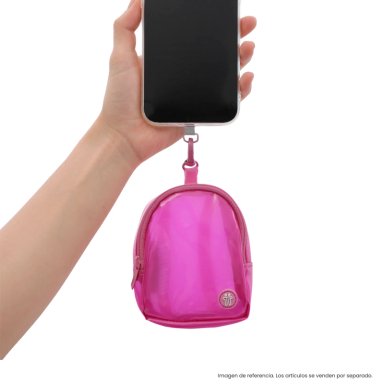 LLAVERO DE MODA MINI MORRAL TOKO COLOR ROSADO - 4