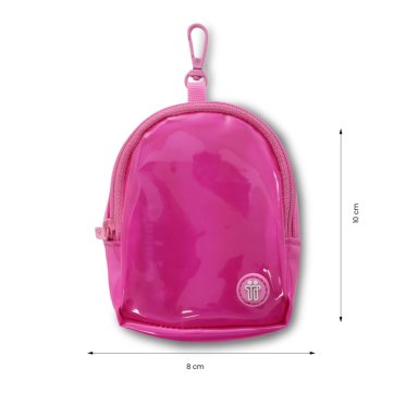 LLAVERO DE MODA MINI MORRAL TOKO COLOR ROSADO - 5