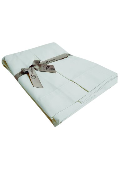 FALDON 200 HILOS KING LISO BLANCO VICTORIANAS - 1