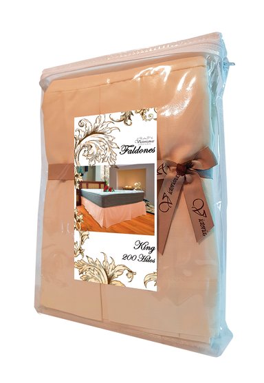 FALDON 200 HILOS KING LISO CRUDO VICTORIANAS - 3