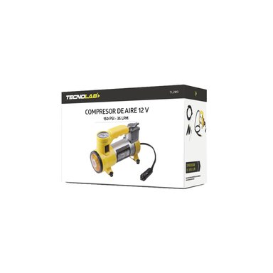 COMPRESOR DE AIRE TECNOLAB 12V 150 PSI PORTATIL - 3