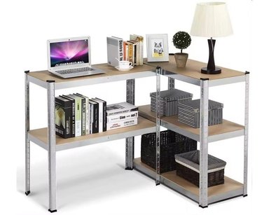 ESTANTE METALICO GALVANIZADO 150X70X30CM 5 REPISAS DE MDF AJUSTABLES 100K POR REPISA - 5