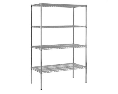 ESTANTE ACERO CROMADO 90X35X180CM 800KG - 4 REPISAS - 1