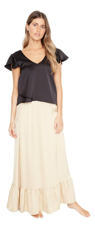 FALDA MUJER JACINTA TIENDA DORADA ANA SATIN - 5