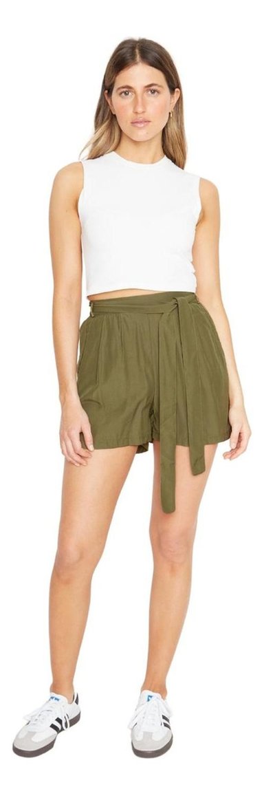 SHORT MUJER JACINTA TIENDA VERDE GRETA CON LAZO III - 1