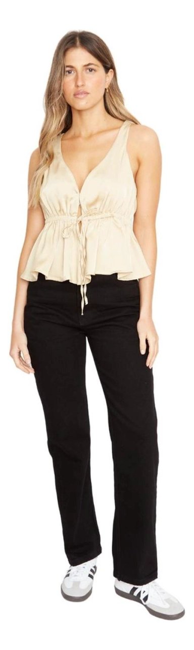POLERA SOFIA SATIN DORADA JACINTA TIENDA - 4