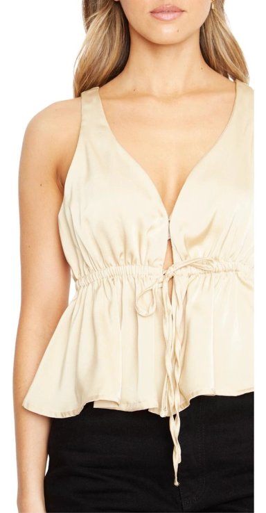 POLERA SOFIA SATIN DORADA JACINTA TIENDA - 5