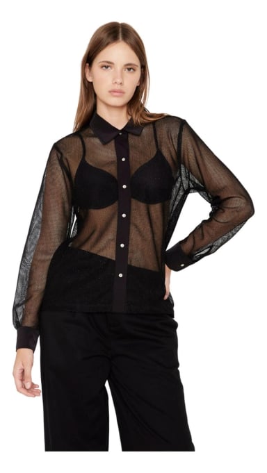 BLUSA SARA RED EN COLOR NEGRO JACINTA TIENDA - 1