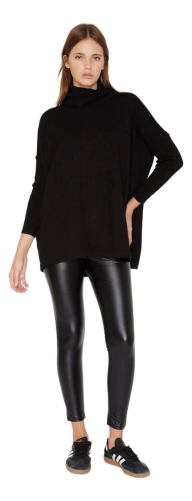CHALECO MANUELA LARGO III NEGRO JACINTA TIENDA - 5