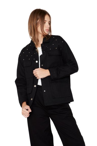 CHAQUETA JAMES EN COLOR NEGRO JACINTA TIENDA - 4