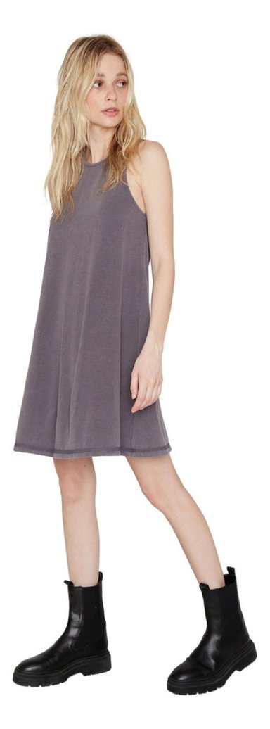 VESTIDO ELISA GRIS JACINTA TIENDA - 3