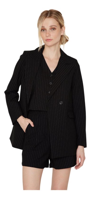 BLAZER OWEN RAYAS NEGRO JACINTA TIENDA - 2