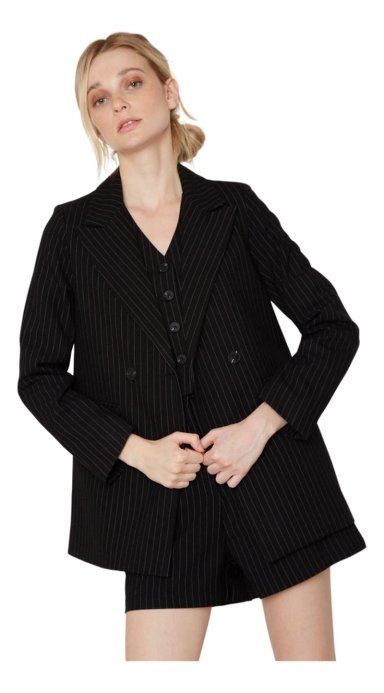 BLAZER OWEN RAYAS NEGRO JACINTA TIENDA - 5