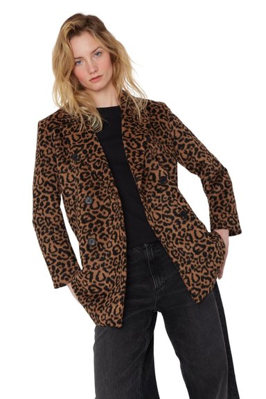 ABRIGO GRACIA ANIMAL PRINT CAMEL JACINTA TIENDA - 5
