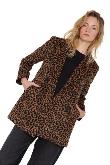 ABRIGO GRACIA ANIMAL PRINT CAMEL JACINTA TIENDA - 6