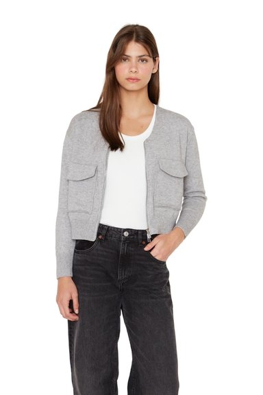 CHALECO CARGO GRIS JACINTA TIENDA - 3