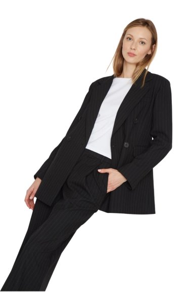 BLAZER BOWEN LINEAS EN COLOR NEGRO JACINTA TIENDA - 3