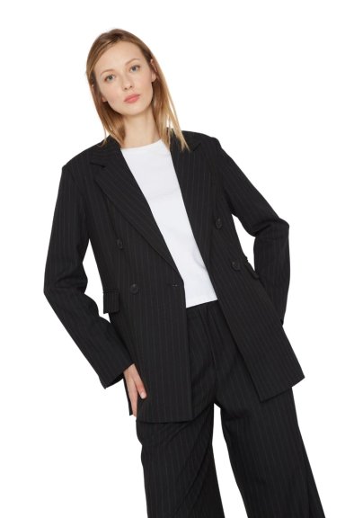 BLAZER BOWEN LINEAS EN COLOR NEGRO JACINTA TIENDA - 5