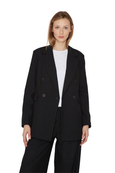 BLAZER BOWEN LINEAS EN COLOR NEGRO JACINTA TIENDA - 9