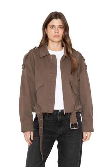 CHAQUETA AVIADORA COTTON CAFE  JACINTA TIENDA - 1