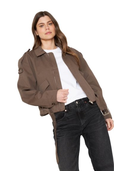 CHAQUETA AVIADORA COTTON CAFE  JACINTA TIENDA - 2