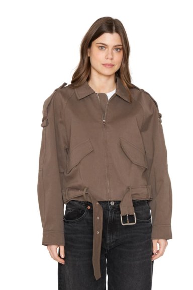 CHAQUETA AVIADORA COTTON CAFE  JACINTA TIENDA - 4