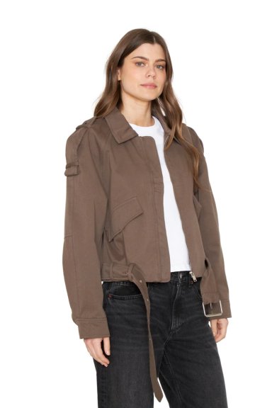 CHAQUETA AVIADORA COTTON CAFE  JACINTA TIENDA - 5