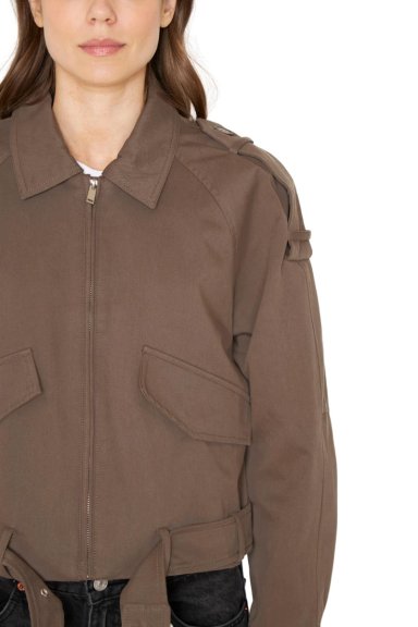 CHAQUETA AVIADORA COTTON CAFE  JACINTA TIENDA - 7