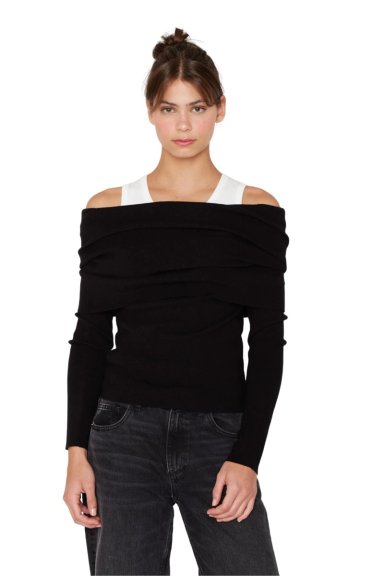 CHALECO SHOULDER NEGRO JACINTA TIENDA - 1