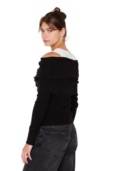 CHALECO SHOULDER NEGRO JACINTA TIENDA - 6