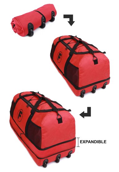 BOLSO GOLIAT ENROLLABLE ROJO 130 LTRS F - 1