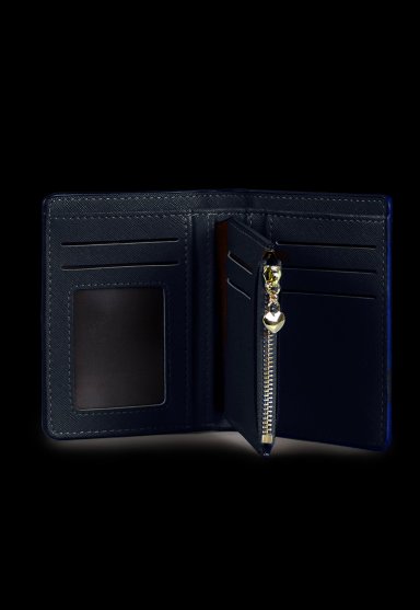 BILLETERA MUJER BRIANA AZUL CARVEN - 2