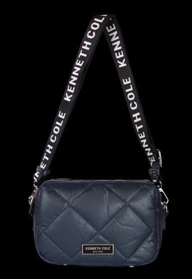 CARTERA ACOLCHADA PEYTON AZUL KENNETH COLE - 1